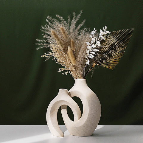 Kreatives Keramik Vasen-Duo